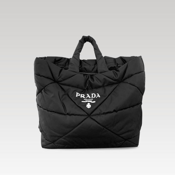 Prada cotton-padded clothing shopping bag